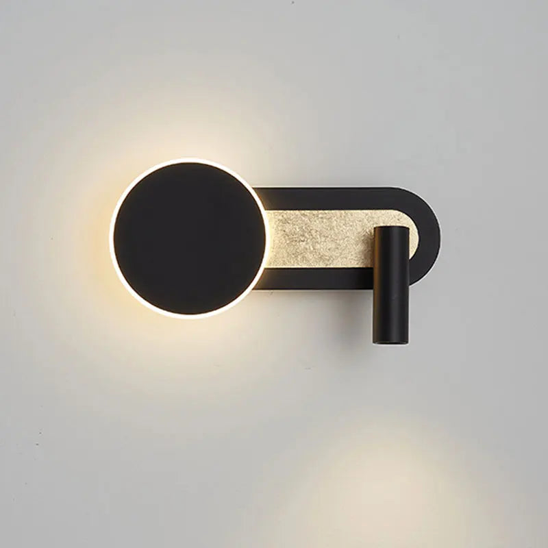 Ringspot Wall Light | Modern Nordic Dual LED Design With Ring Glow and Adjustable Spotlight