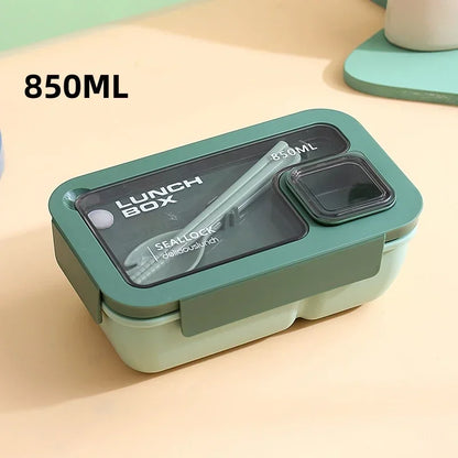 Bentora Leak Proof Lunch Box | Portable Bento With Cutlery, Microwave and Dishwasher Safe Design