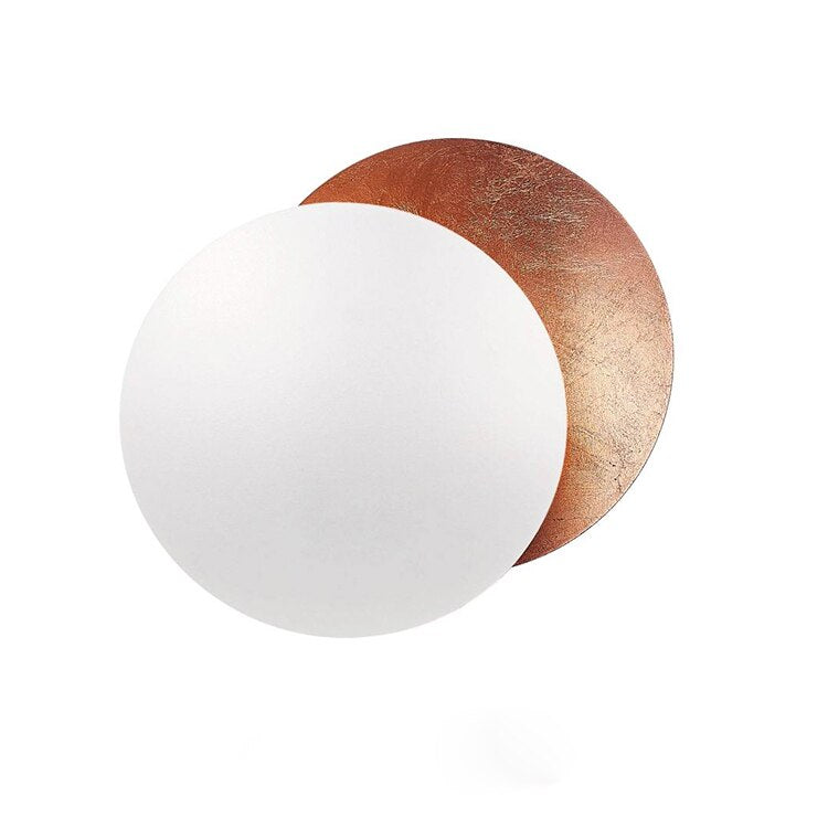 Eclipsa Wall Light | Modern Overlapping Disc Wall Sconce In Five Bold Metallic Disc Finishes