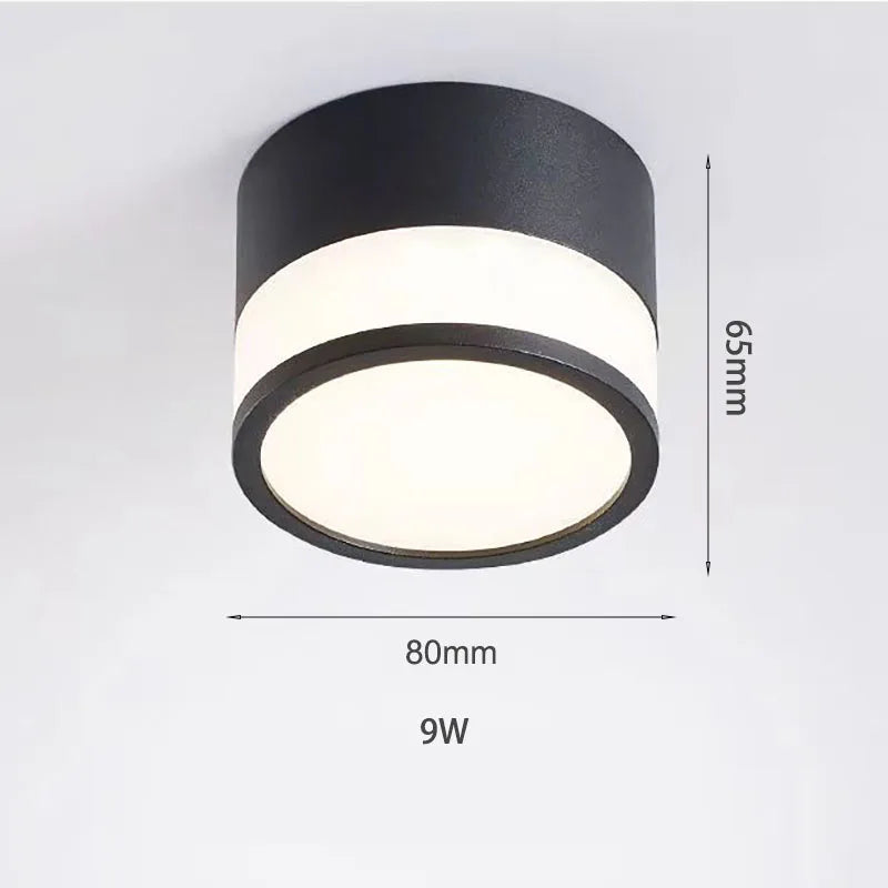 Nordic Surface Mounted LED Downlight | 9W and 15W Ceiling Spot For Halls, Kitchens and Shops