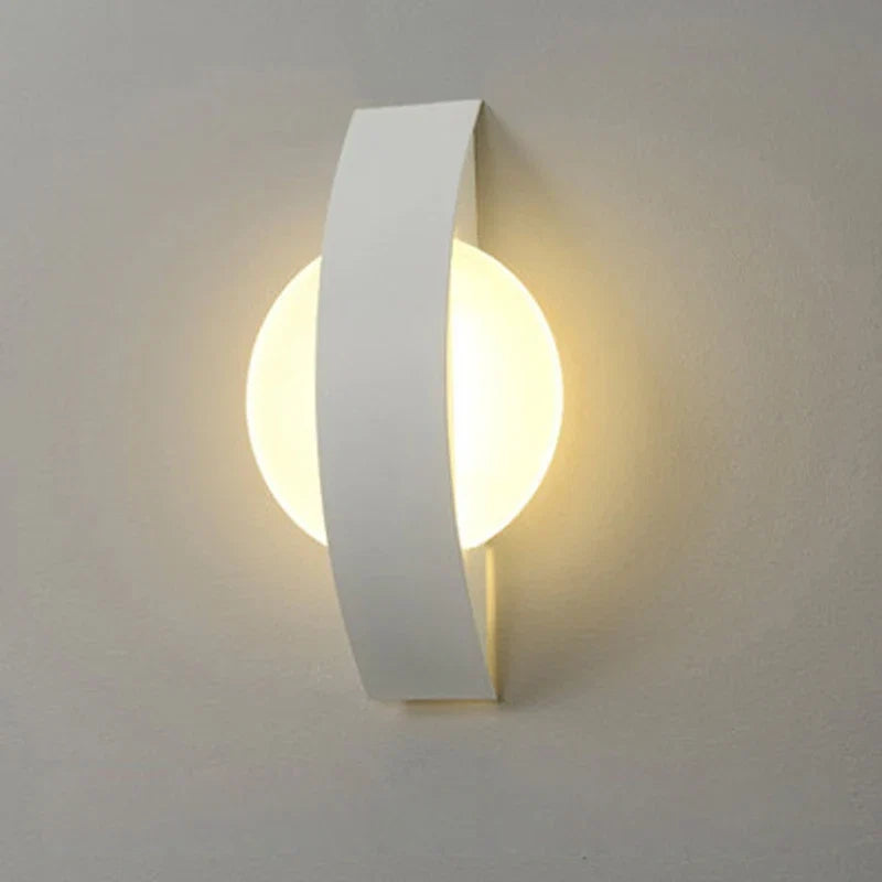 Acrylic Wall Lamp | Minimalist Ambient Lighting In Round or Square, In Black or White Finish