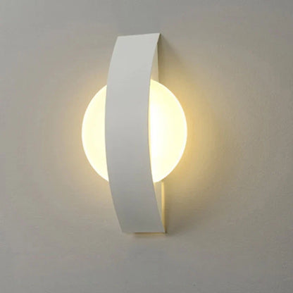 Acrylic Wall Lamp | Minimalist Ambient Lighting In Round or Square, In Black or White Finish