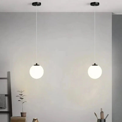 Globara Pendant Light | Nordic Modern Glass Globe Design In One or Two Globe Head Configurations