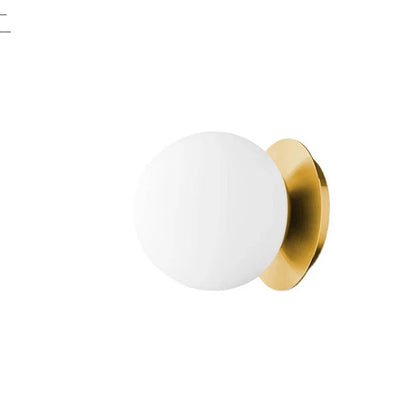 Nordic Globe Glass Wall Lamp | Minimalist Globe Sconce For Bathrooms, Bedrooms and Hallways