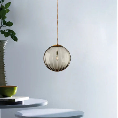 Modern Glass Ball Pendant Light | Nordic Sphere Ceiling Lamp For Kitchens, Halls and Bedrooms