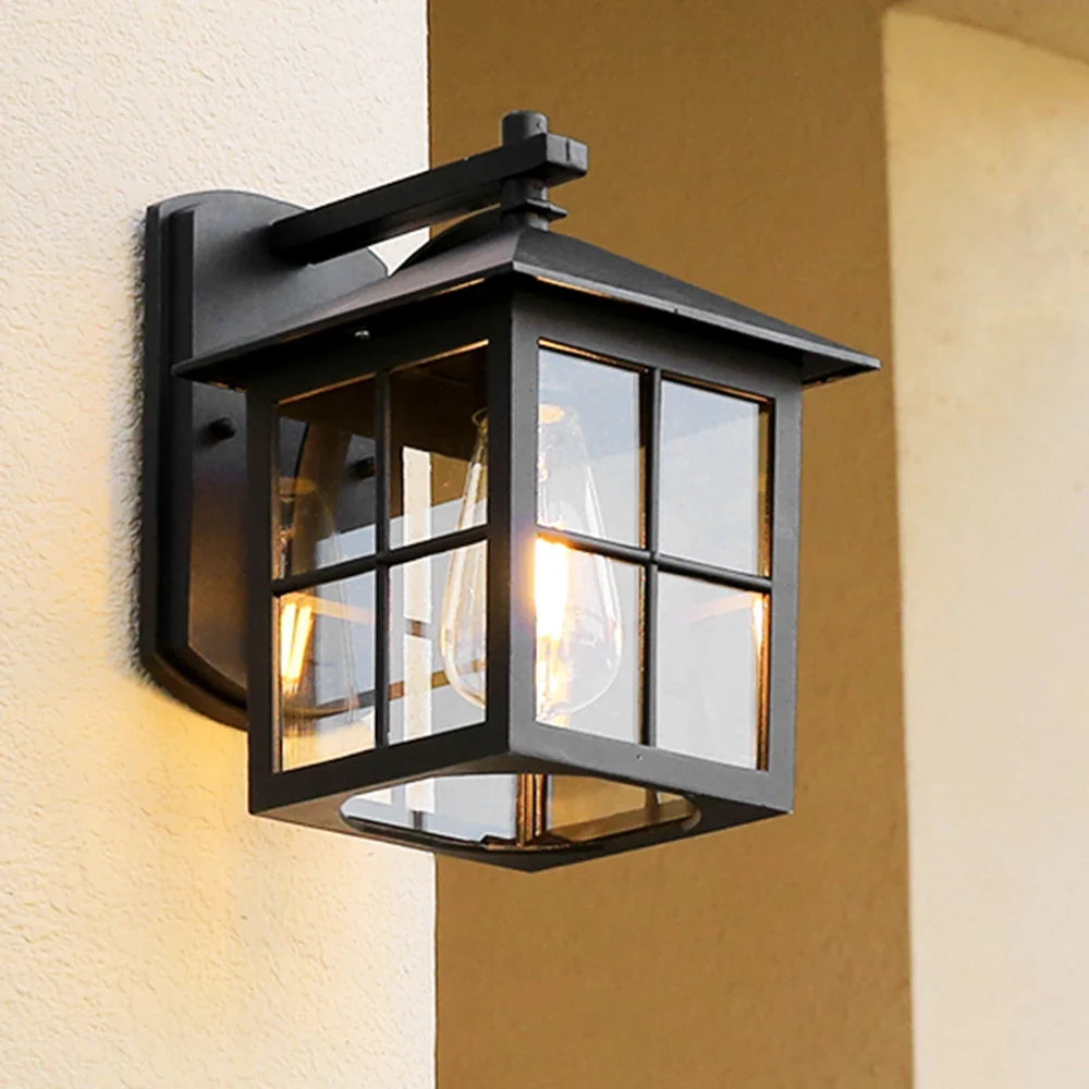 Aldergate Vintage Outdoor Wall Lantern | E27 Lantern Sconce For Porches, Gates and Entrances