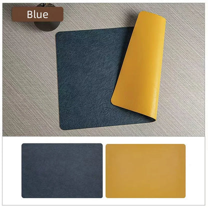 Twinlay Double Sided Faux Leather Placemats | Heat Resistant and Waterproof Table Mats For Dining