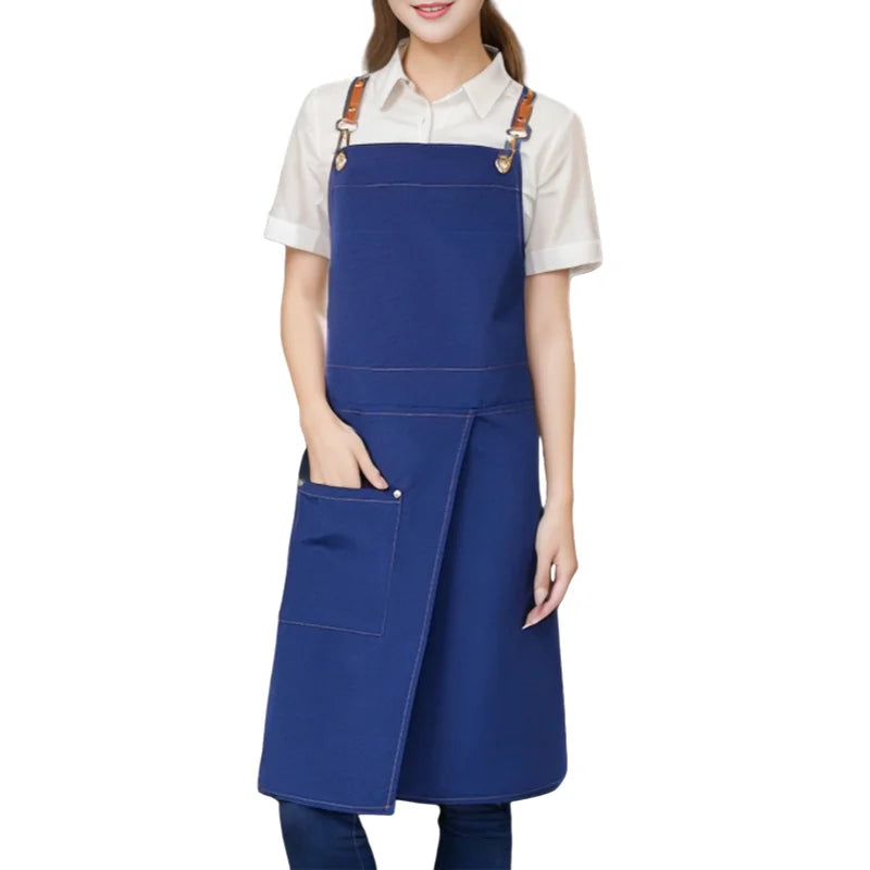 Splitcraft Waterproof Canvas Apron | Split Skirt Design With Pockets For Trades and Kitchens