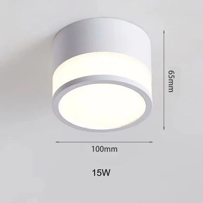 Nordic Surface Mounted LED Downlight | 9W and 15W Ceiling Spot For Halls, Kitchens and Shops