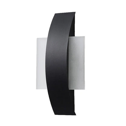 Acrylic Wall Lamp | Minimalist Ambient Lighting In Round or Square, In Black or White Finish