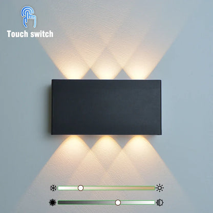 Blocklume Rechargeable Wall Lamp | Minimalist Wood Grain Design With Tricolour Light Modes
