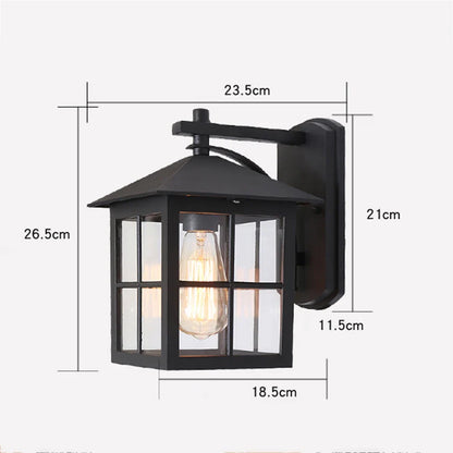 Aldergate Vintage Outdoor Wall Lantern | E27 Lantern Sconce For Porches, Gates and Entrances