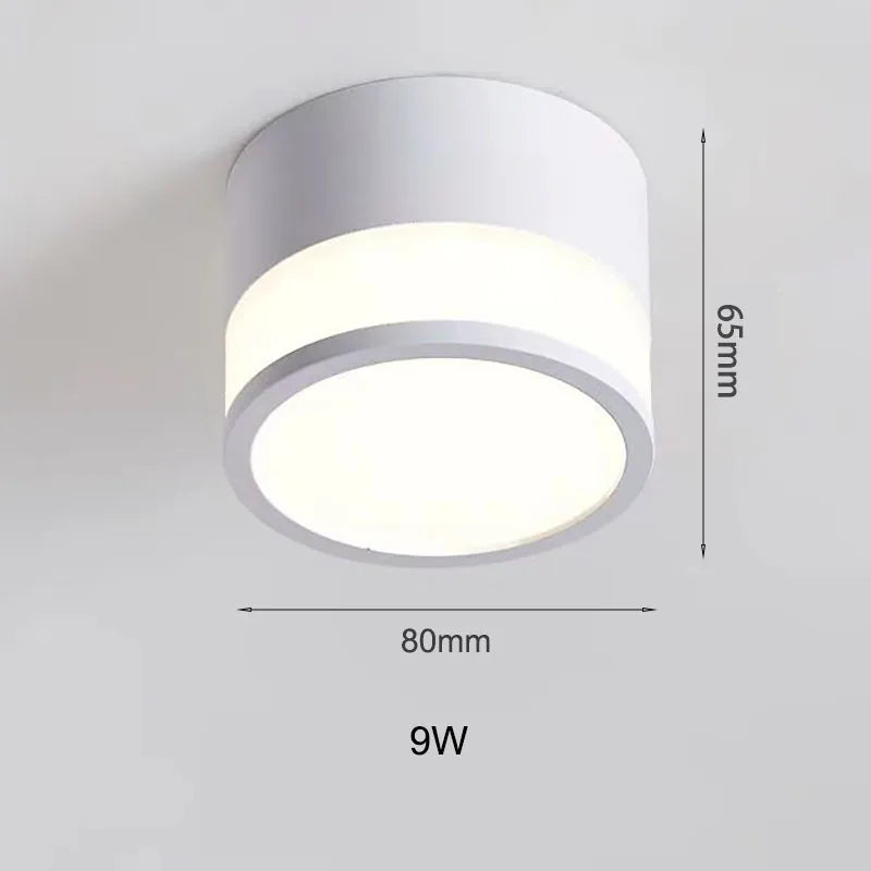Nordic Surface Mounted LED Downlight | 9W and 15W Ceiling Spot For Halls, Kitchens and Shops