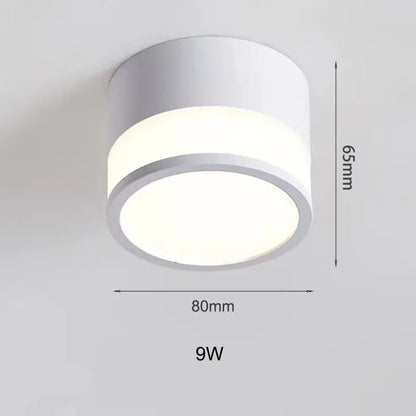 Nordic Surface Mounted LED Downlight | 9W and 15W Ceiling Spot For Halls, Kitchens and Shops