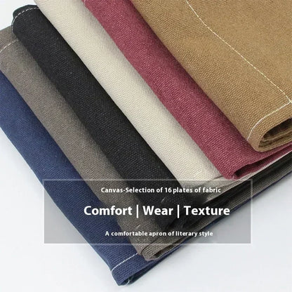 Canvara Canvas Kitchen Apron | Unisex Chef and Workwear Apron With An Adjustable Neck Strap