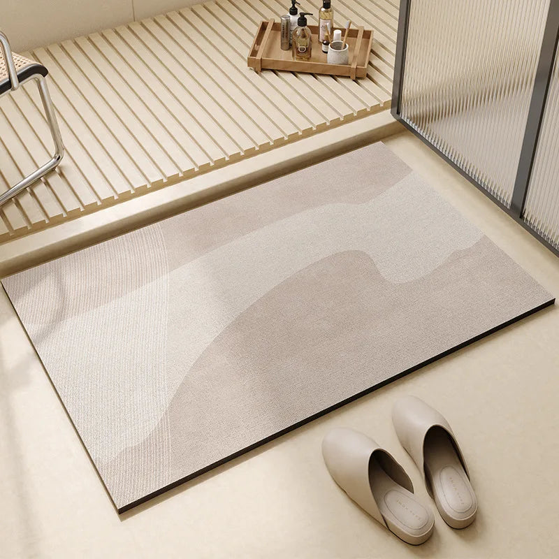 Super Absorbent Bath Mat | Quick Dry Non Slip Bathroom Floor Mat For Showers and Bath Tubs