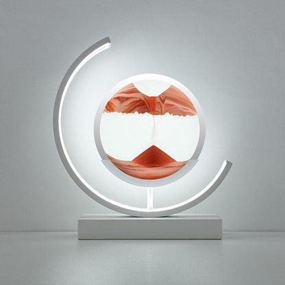Dunefall Quicksand LED Table Lamp | Flowing Sand Art Lamp For Desks, Offices and Home Bedsides