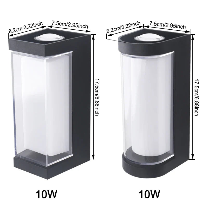 Up And Down Outdoor Wall Light | Waterproof Modern LED Sconce For Exterior Walls and Facades