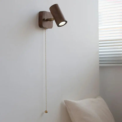 Walnor Wall Lamp | Retro Walnut LED Spotlight In Two Timber Tones and Two White Light Colours