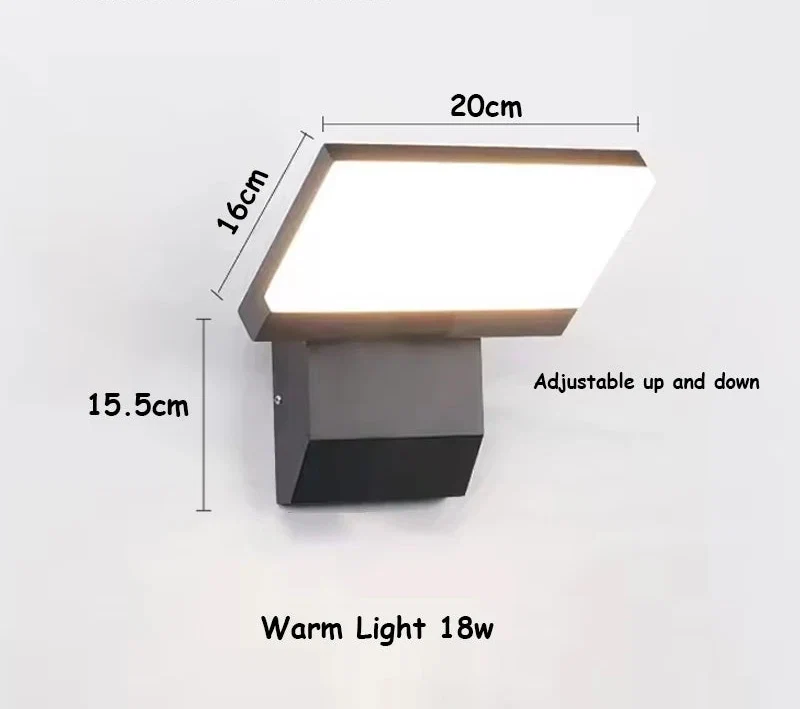 Pivolux Outdoor Wall Light | IP65 Waterproof LED With Optional Motion Sensor For Entrances