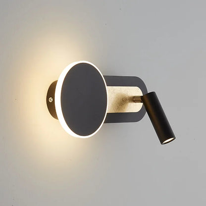 Ringspot Wall Light | Modern Nordic Dual LED Design With Ring Glow and Adjustable Spotlight