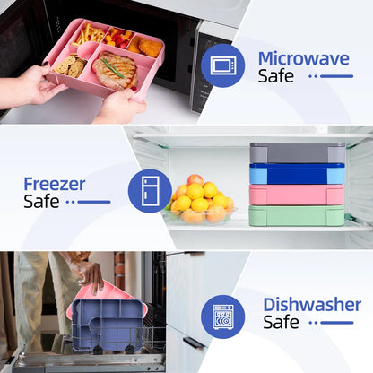 Amplebox 1330ml Large Capacity Lunch Box | Leak Proof Microwave Safe Food Container For Work