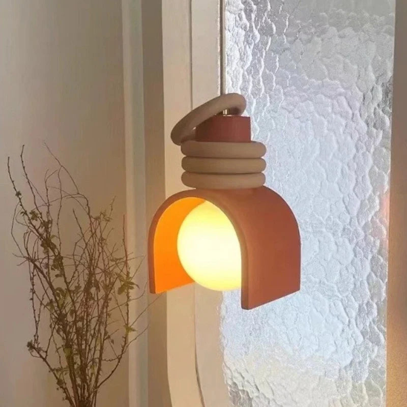Wabi Sabi Pendant Light | Japanese Minimalist Resin Ceiling Lamp For Quiet Modern Interiors