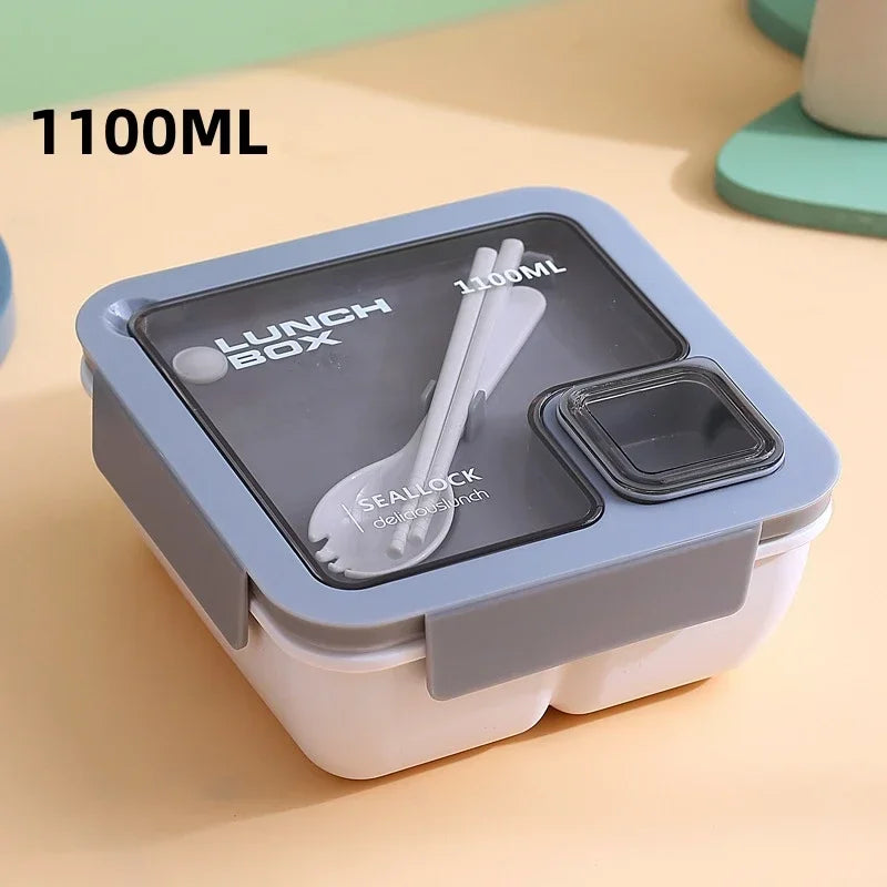 Bentora Leak Proof Lunch Box | Portable Bento With Cutlery, Microwave and Dishwasher Safe Design