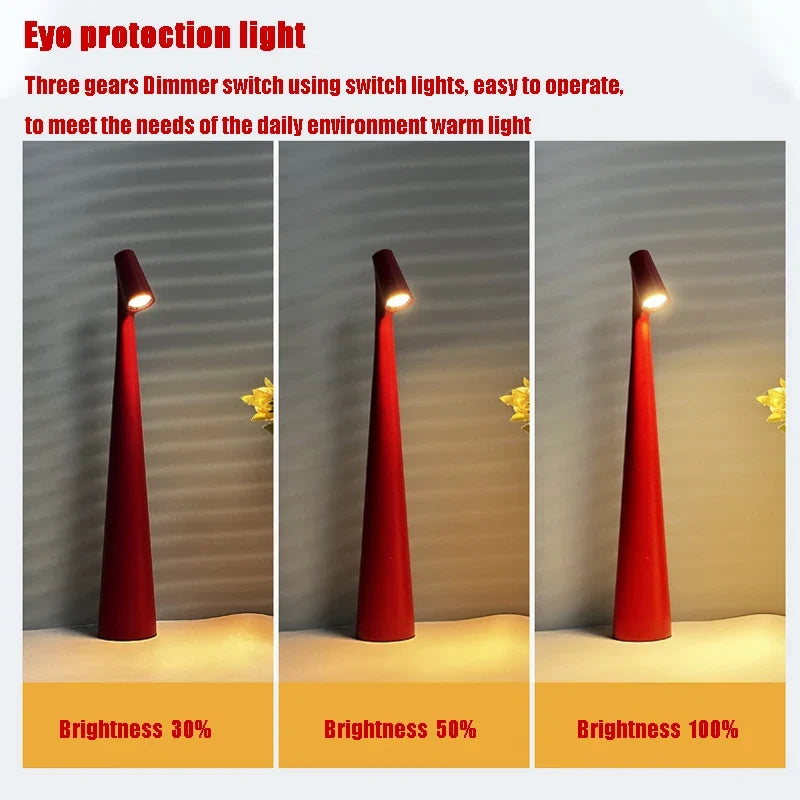 Lucenza Rechargeable LED Table Lamp | Touch Dimmable Cordless Light For Any Surface In A Home