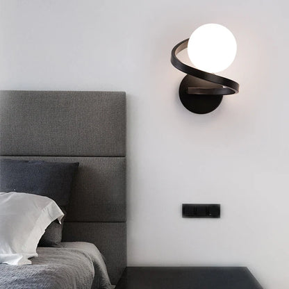 Spirona Wall Light | Modern Dual LED Globe Design In Single or Double Globe Configurations
