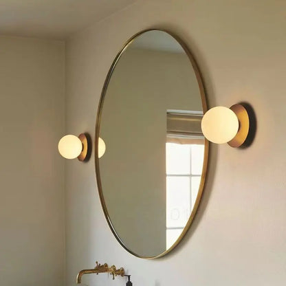 Nordic Globe Glass Wall Lamp | Minimalist Globe Sconce For Bathrooms, Bedrooms and Hallways