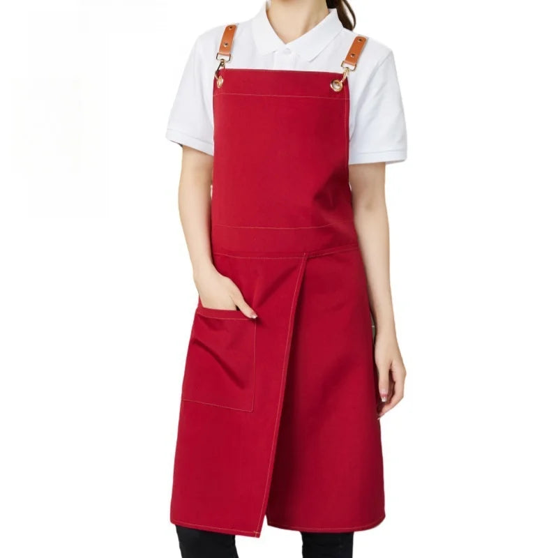 Splitcraft Waterproof Canvas Apron | Split Skirt Design With Pockets For Trades and Kitchens