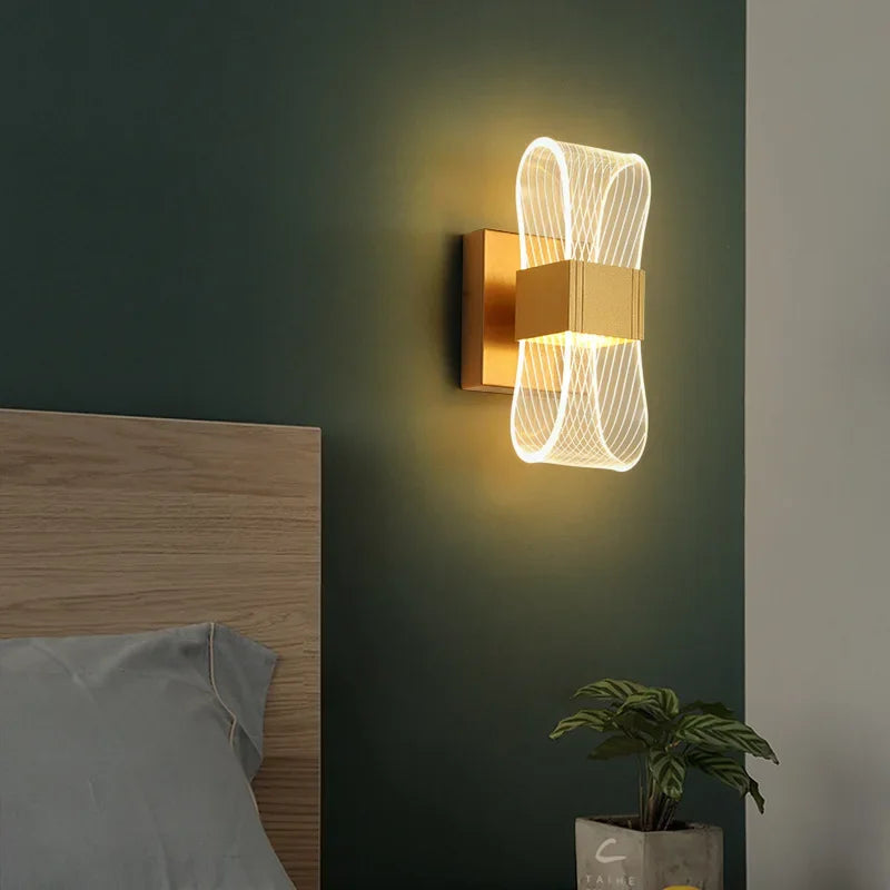 Nordic Luxury LED Wall Lamp | Modern Aluminium Decorative Light With A Warm White LED Output