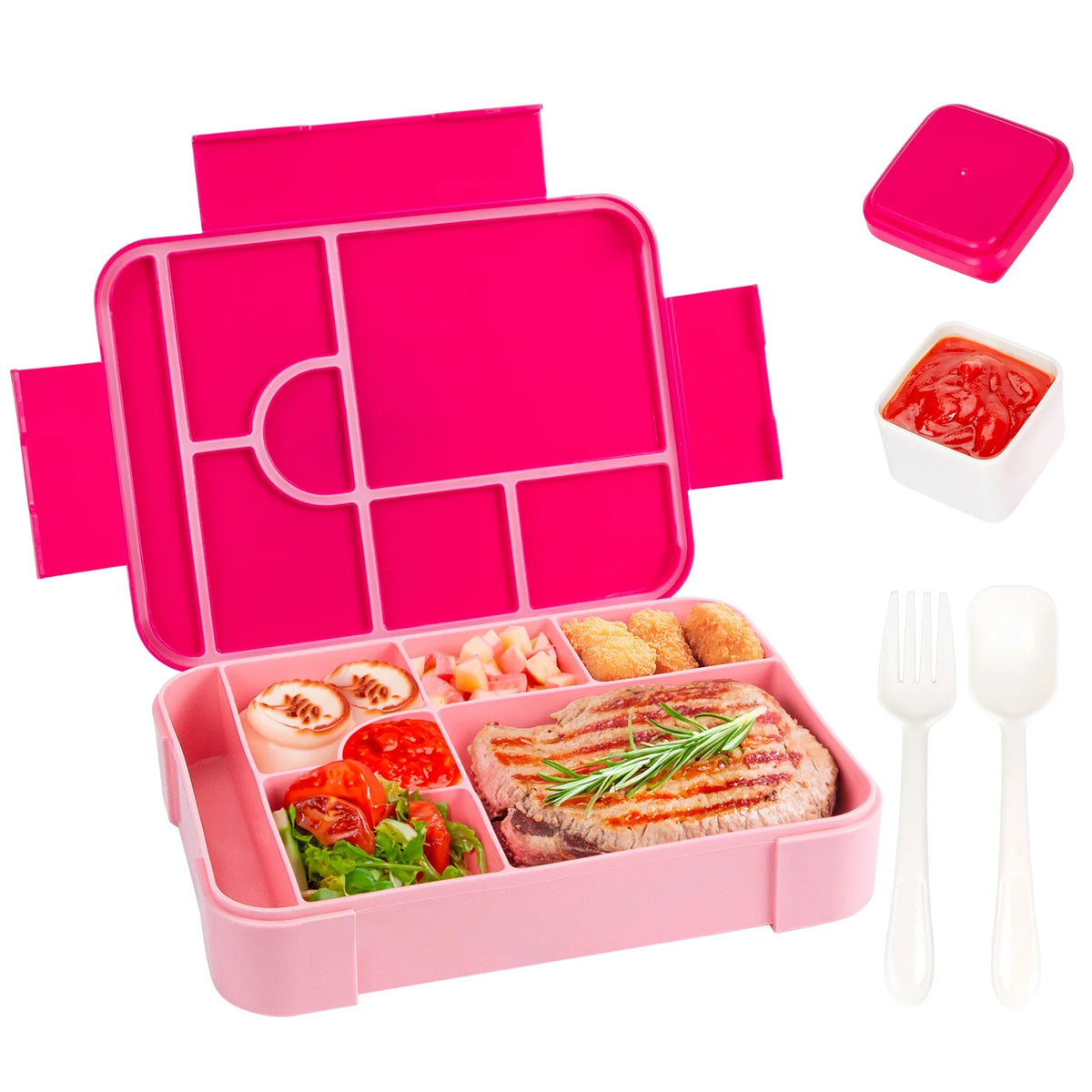 Amplebox 1330ml Large Capacity Lunch Box | Leak Proof Microwave Safe Food Container For Work