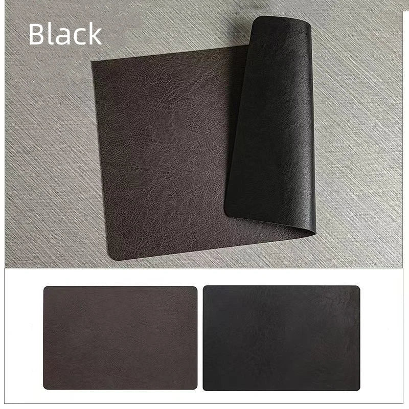 Twinlay Double Sided Faux Leather Placemats | Heat Resistant and Waterproof Table Mats For Dining