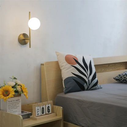 Goldara Wall Light | Modern Gold Globe Design In Single or Double Globe Configuration Options