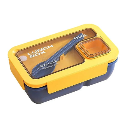 Bentora Leak Proof Lunch Box | Portable Bento With Cutlery, Microwave and Dishwasher Safe Design