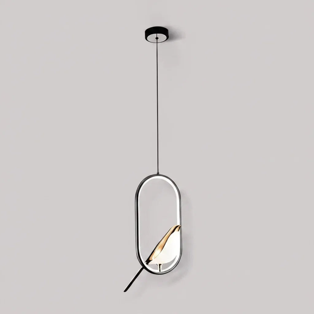 Magpie Pendant Light | Nordic LED Bird Design Ceiling Lamp For Dining Rooms and Hallway Spaces