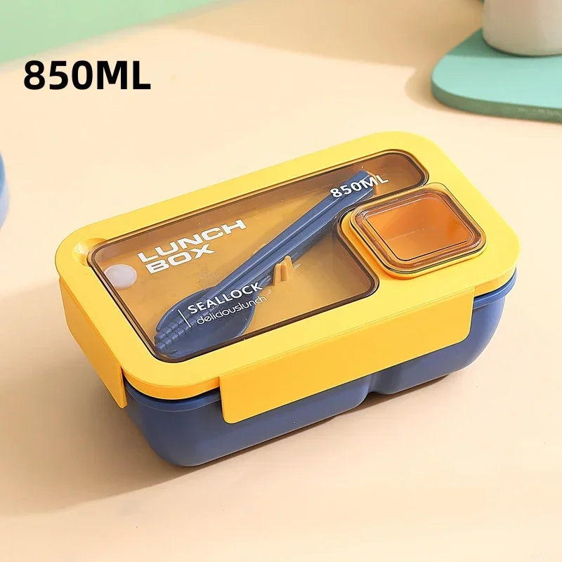 Bentora Leak Proof Lunch Box | Portable Bento With Cutlery, Microwave and Dishwasher Safe Design