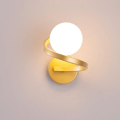 Spirona Wall Light | Modern Dual LED Globe Design In Single or Double Globe Configurations