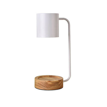 Japanese Minimalist Table Lamp | Wood and Metal Design For Bedsides, Studies and Console Tables