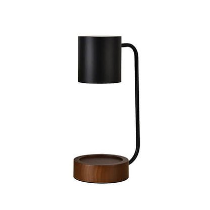 Japanese Minimalist Table Lamp | Wood and Metal Design For Bedsides, Studies and Console Tables