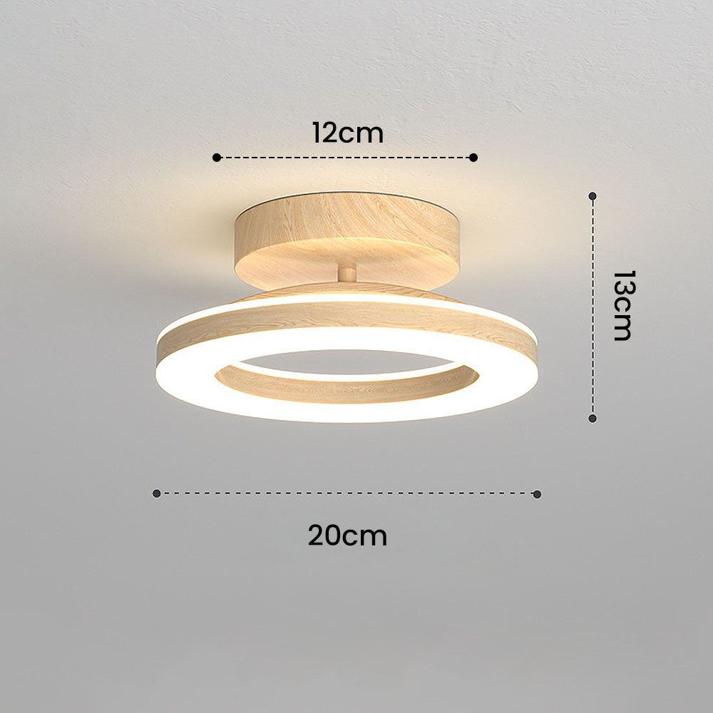 Acrylic Round LED Ceiling Light | Modern Hallway and Entrance Ceiling Fixture In Two Sizes