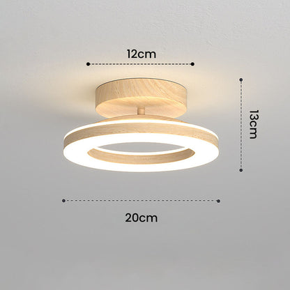 Acrylic Round LED Ceiling Light | Modern Hallway and Entrance Ceiling Fixture In Two Sizes