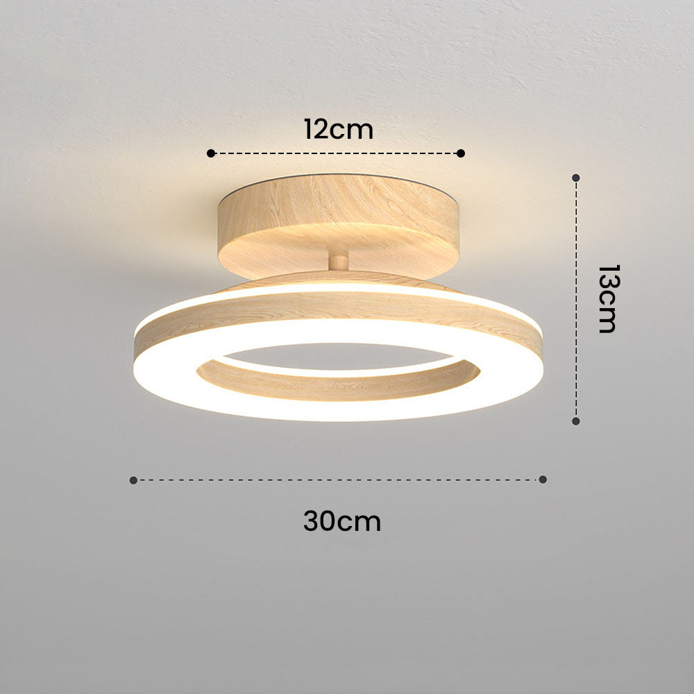 Acrylic Round LED Ceiling Light | Modern Hallway and Entrance Ceiling Fixture In Two Sizes