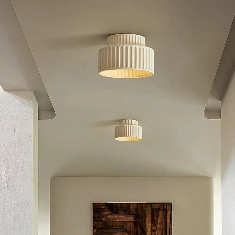 Nordic Ripple Ceiling Light | Sculptural Form With Soft Diffused Illumination For Living Rooms
