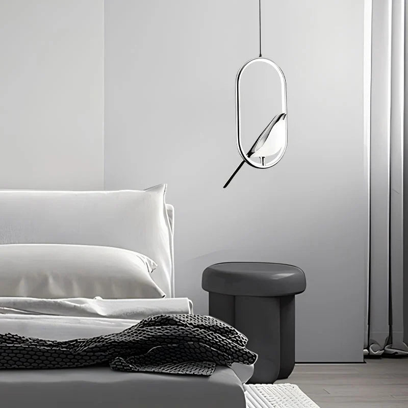Magpie Pendant Light | Nordic LED Bird Design Ceiling Lamp For Dining Rooms and Hallway Spaces