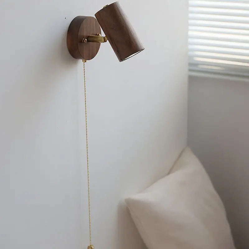 Walnor Wall Lamp | Retro Walnut LED Spotlight In Two Timber Tones and Two White Light Colours