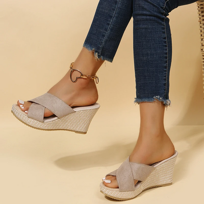 Braided Orthopaedic Platform Comfort Sandals