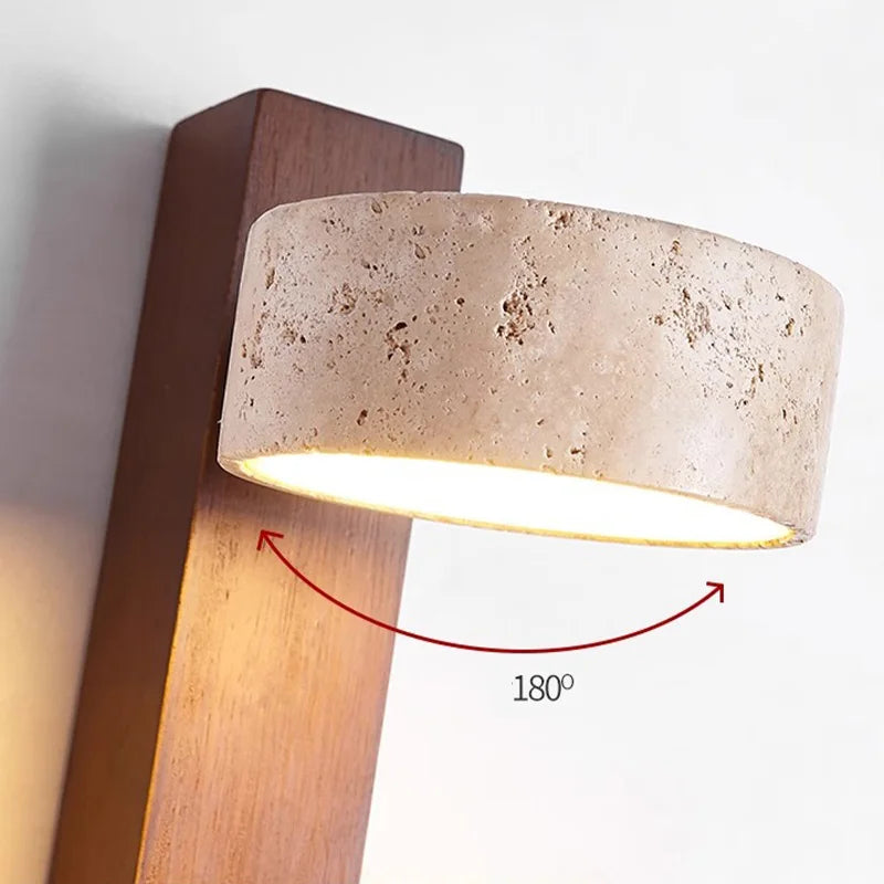 Lumelle Wall Lamp | French Wabi Sabi Headboard Light With A Pull Switch, In Two Wall Designs